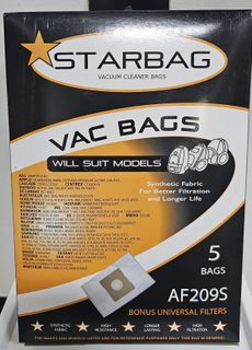 CLEANSTAR VACBAG PAPER QB140 PKT5 AF209S