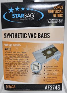 CLEANSTAR VACBAG PAPER MIELE S400 PK5 AF374S