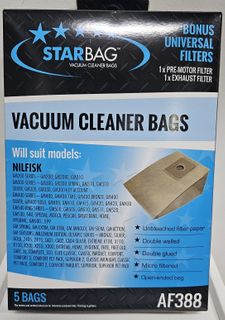 CLEANSTAR VACBAG PAPER NILF200 PKT5 AF388