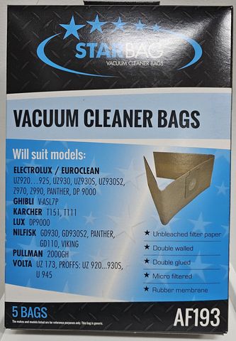 CLEANSTAR VACBAG UZ930 ELECTROL PK5 AF193