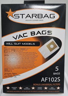 CLEANSTAR VACBAG DOMESTIC VACS PK5 AF102S