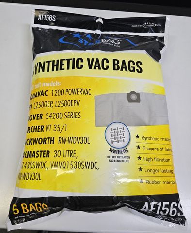 CLEANSTAR VACBAG PAPER QC43 AQUAVAC PK5 AF156S