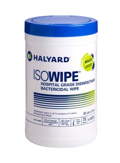 HAL WIPES ISOWIPE CLINICAL 75SHX12 6835