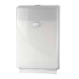 Royal Touch Plastic Compact Dispenser - White