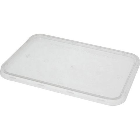 Majestic Plastic Rectangular Container Lids Clear