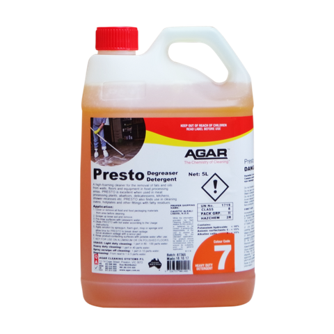 Agar Presto 5L - Degreaser Detergent