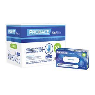 ProSafe X-Large Xcel Lite Soft Nitrile Gloves Powder Free Blue