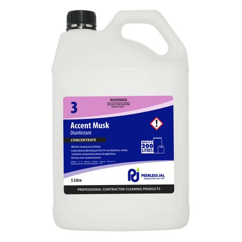 Peerless Jal Accent Musk 5L - Concentrated Commercial Grade Disinfectant