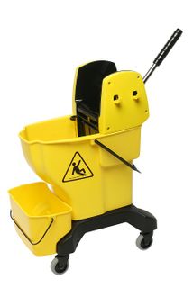 Edco 15L plastic mop bucket (metal wringer)