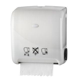 Royal Touch Plastic Autocut Dispenser - White