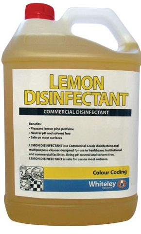 Whiteley Lemon Disinfectant 5L - Commercial Grade