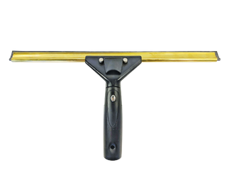 Ettore Brass Squeegee Complete With Super System Handle 12" / 30cm