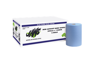 Jaws Mini Autocut Hand Towel Rolls 120m - Blue