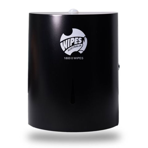 Wipes Australia Matte Black Wall Stainless Steel Wipe Dispenser