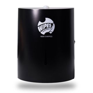 Wipes Australia Matte Black Wall Stainless Steel Wipe Dispenser