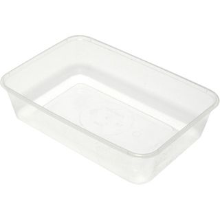 Majestic 500ml Plastic Rectangular Containers Clear