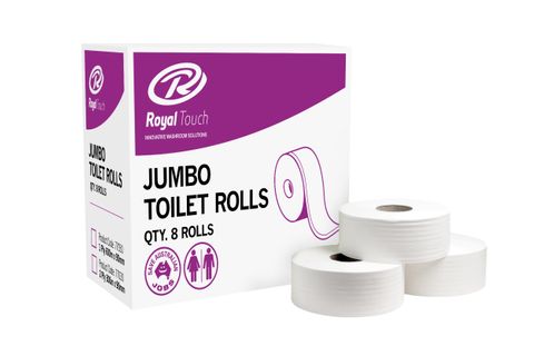 Premium 2 Ply Jumbo Toilet Paper Rolls 300m