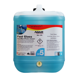 Agar Fast Glass 20L - Spray/Wipe Window Cleaner