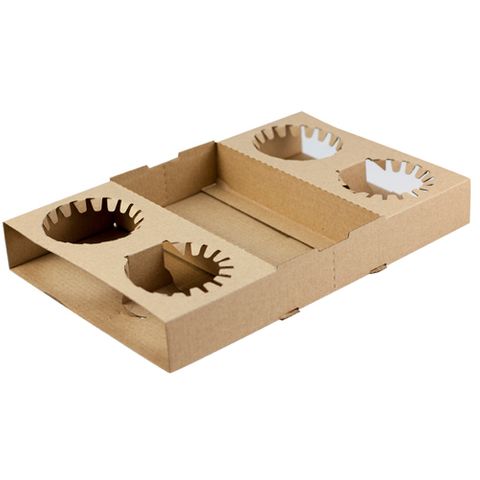 Pac 4/2 Cup Cardboard Cup Carrier Tray