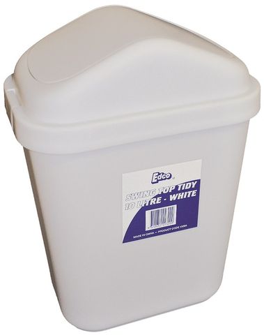 Edco Plastic Bin 10L - White