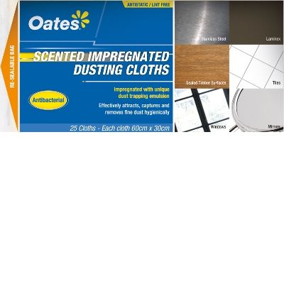 Oates Oil Impregnated Dusting Cloths Yellow - HW-037