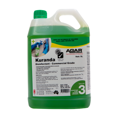 Agar Kuranda 5L - Commercial Grade Disinfectant