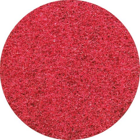 Glomesh Red Spray Buff Regular Speed Floor Pad - 16" / 400mm