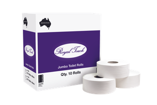 Royal Touch 1 Ply Jumbo Toilet Paper Rolls 600m