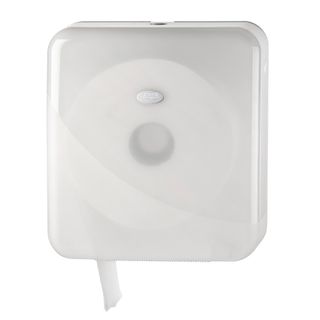 Royal Touch Plastic Single Jumbo Toilet Paper Dispenser - White