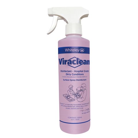 Whiteley Viraclean® 500ml Spray - Hospital Grade Disinfectant