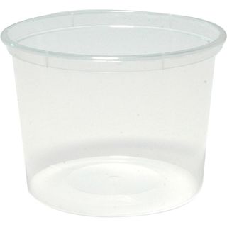 Majestic 330ml Plastic Round Container Clear M10