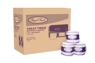 Royal Touch 2 Ply Toilet Paper Rolls - 700 Sheet