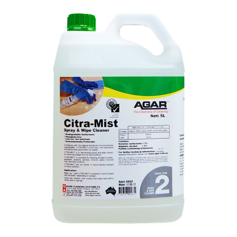 Agar Citra-Mist 5L - Spray & Wipe Cleaner