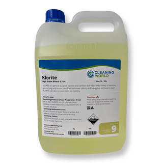 Cleaning World Klorite 5L - High Grade Bleach 6.25%