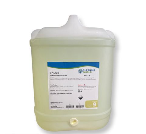 Cleaning World Chlora 20L - Hospital Grade Disinfectant