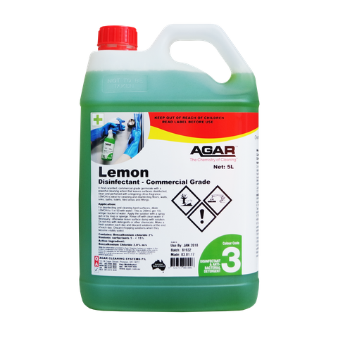 Agar Lemon 5L - Commercial Grade Disinfectant