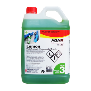 Agar Lemon 5L - Commercial Grade Disinfectant