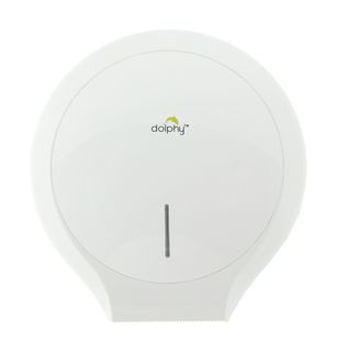 Dolphy Single Jumbo Toilet Roll Dispenser - White