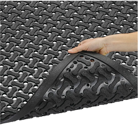 Superflow Natural Rubber Food Service Mat 910 x1520 Black