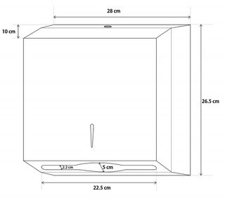 Dolphy Stainless Steel Slimline Paper Towel Dispenser