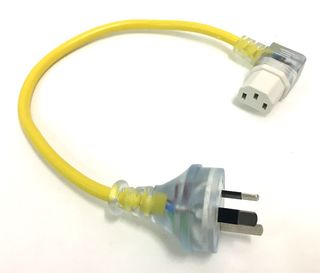 Cleanstar Ghibli Short Lead With IEC Connection Yellow