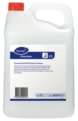 Diversey Diverclean C3 5L - All Purpose Cleaner Concentrate