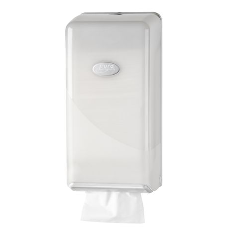 Royal Touch Plastic Interleaved Toilet Paper Dispenser - White