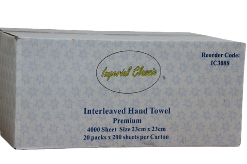 Clean & Soft Premium Slimline Multifold Interleaved Hand Towel - 23cm x 23cm