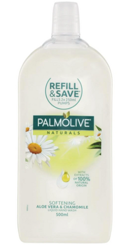 Palmolive Liquid Hand Soap Aloe Vera Refill 500ml