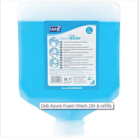 Deb Azure Refresh Foam Hand Wash 1LT X 6ctn
