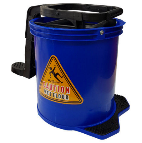 Blue 16LT Mop Wringer Bucket Plastic & Rollers
