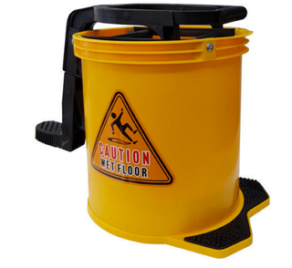 Yellow 16LT Mop Wringer Bucket Plastic & Rollers