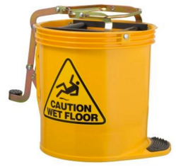 16LT MOP WRINGER BUCKET METAL (YELLOW)