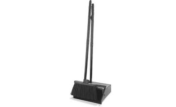 Lobby Dustpan and Broom Set - Black